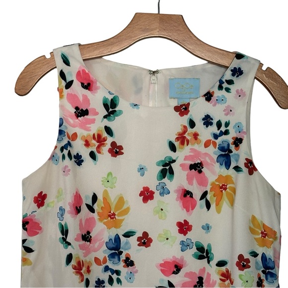 CECE By CYNTHIA STEFFE Sleeveless Floral Drop Waist Charley Dress 4 - Picture 3 of 11